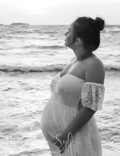 Séance grossesse/battement de syl/photographe professionnelle/six fours les plages